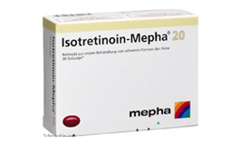 ایزوترتینوئین، ضد آکنه